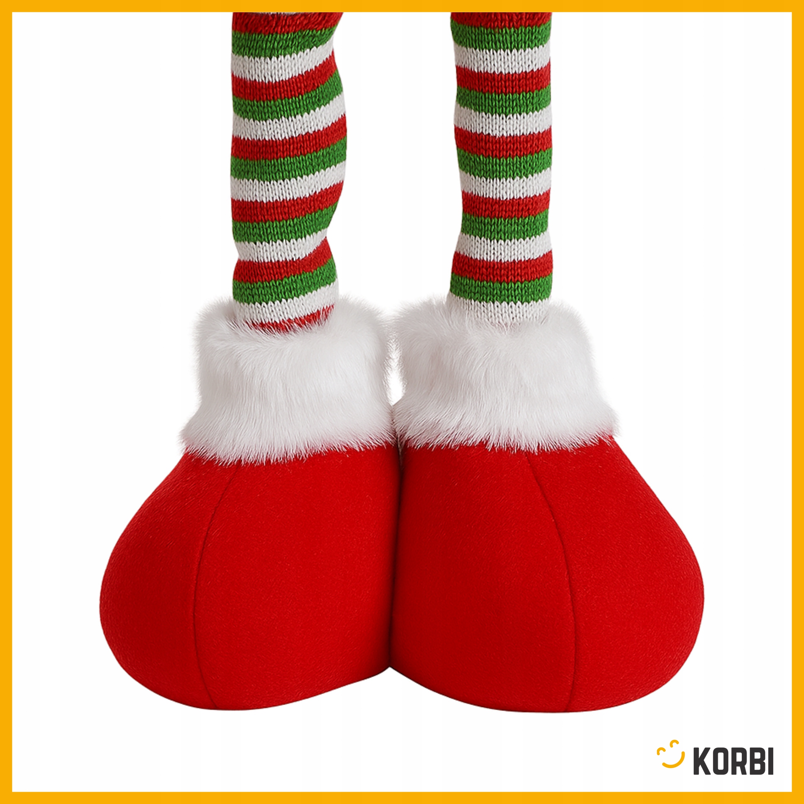 RENIFER SKRZAT ŚWIĄTECZNY KRASNAL GNOM TELESKOPOWE NÓŻKI DUŻY 53CM WZ4 Stan opakowania oryginalne