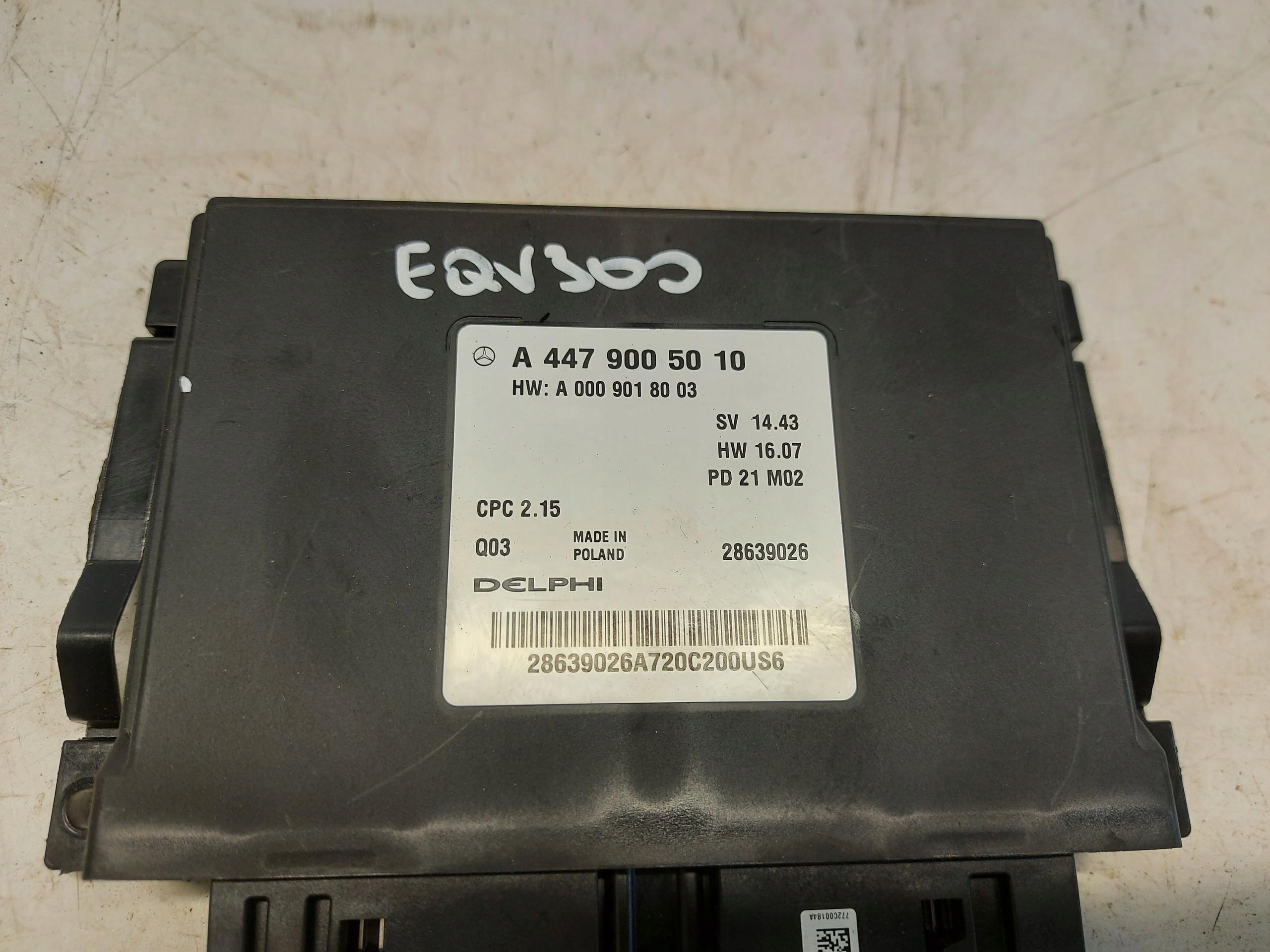 Mercedes EQV w447 V-klasa modulo Centralina cambio ingranaggi a4479005010
