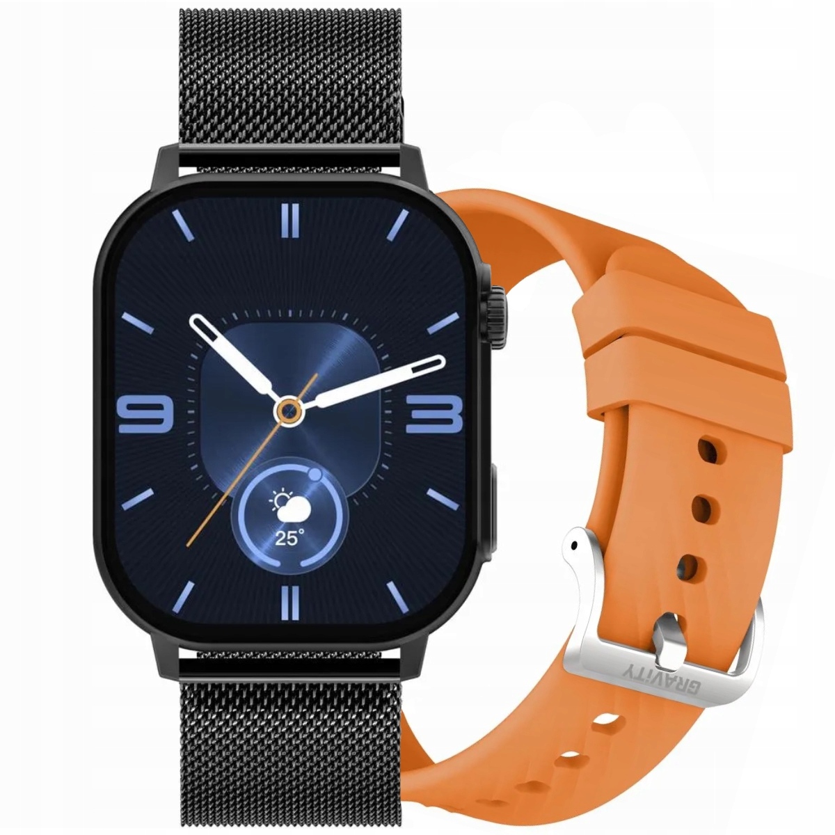 Gravity GT15-2 černo-oranžové chytré hodinky pro hovory