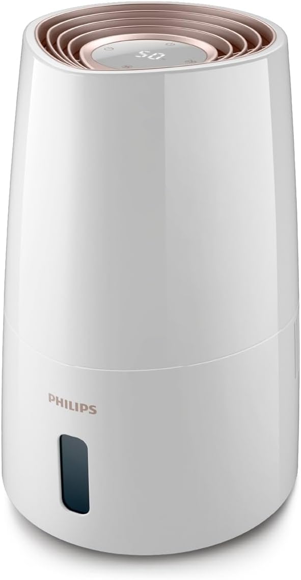 Philips nawilżacz powietrza z serii 3000 do 45 m² 300 ml/h 33 dB 3 l biały