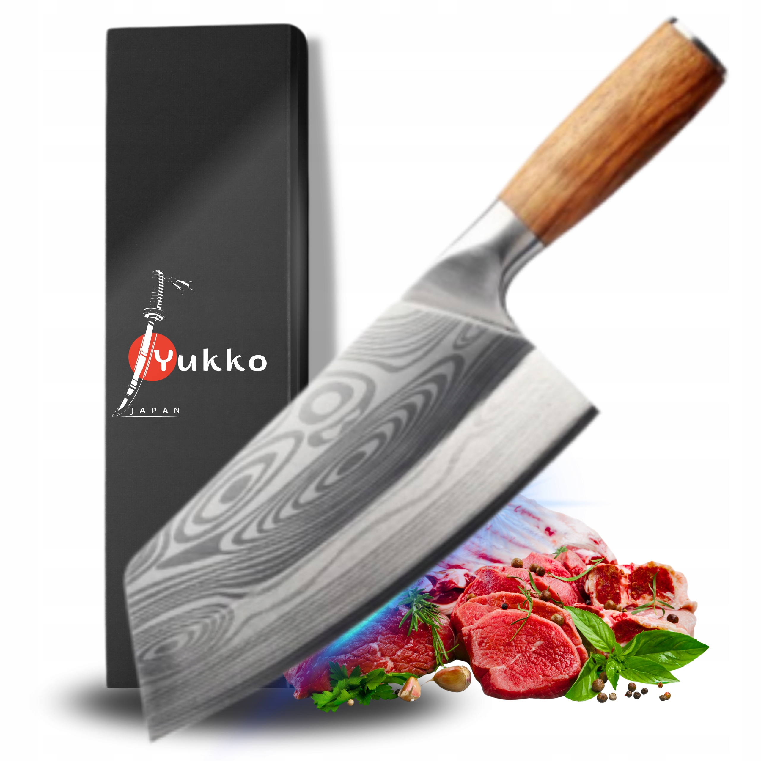 Univerzální sekáček Velký japonský styl Dřevěná rukojeť Velmi ostrý