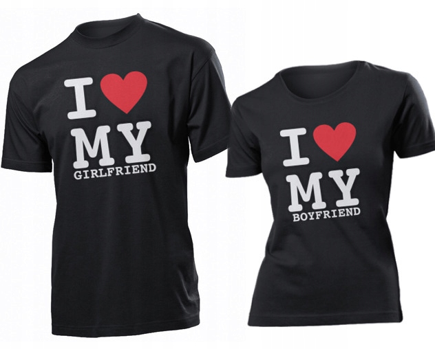 

Koszulki dla par Kocham Dziewczyne Chlopaka L