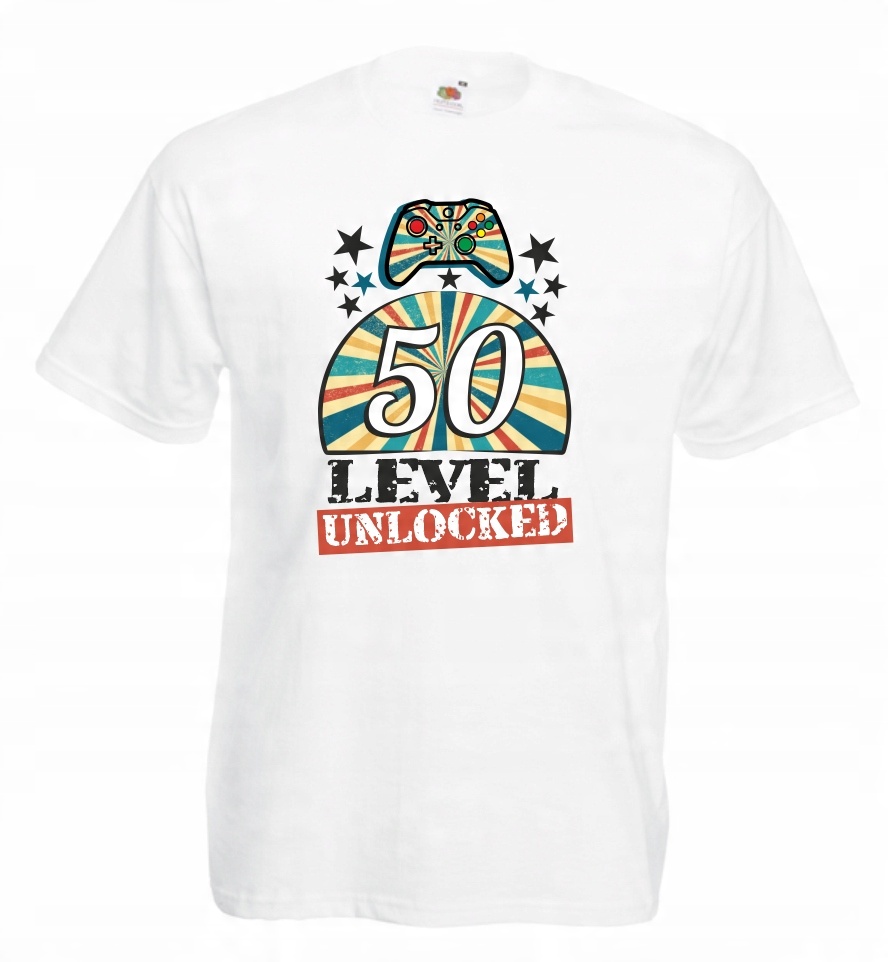 

Koszulka męska Prezent Level 50 Urodziny r XL