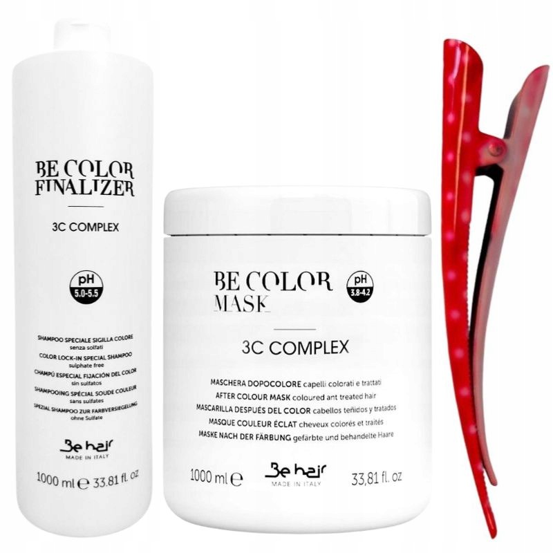 Be Color Šampon 1000 ml Maska 1000 ml po barvení s keratinem Kolagenem
