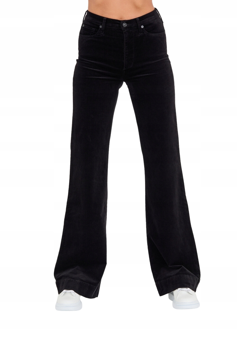 7 For All Mankind Černé kalhoty Modern Dojo Velvet 29