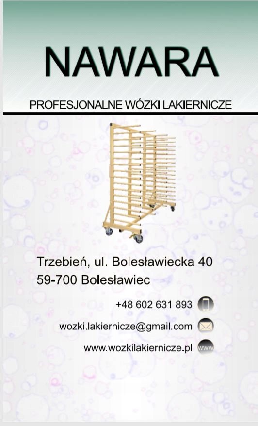 Wózek lakierniczy stojak regał NAWARA WL2000s2 10P Marka inny