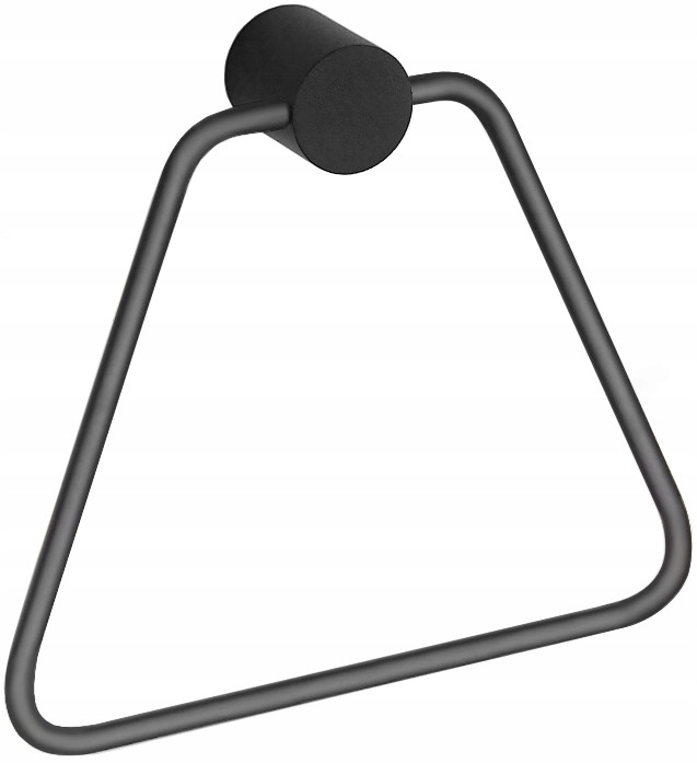 Mexen Aron Kruh na Ručník Černá Mosaz Elegantní Design 19x16.8cm