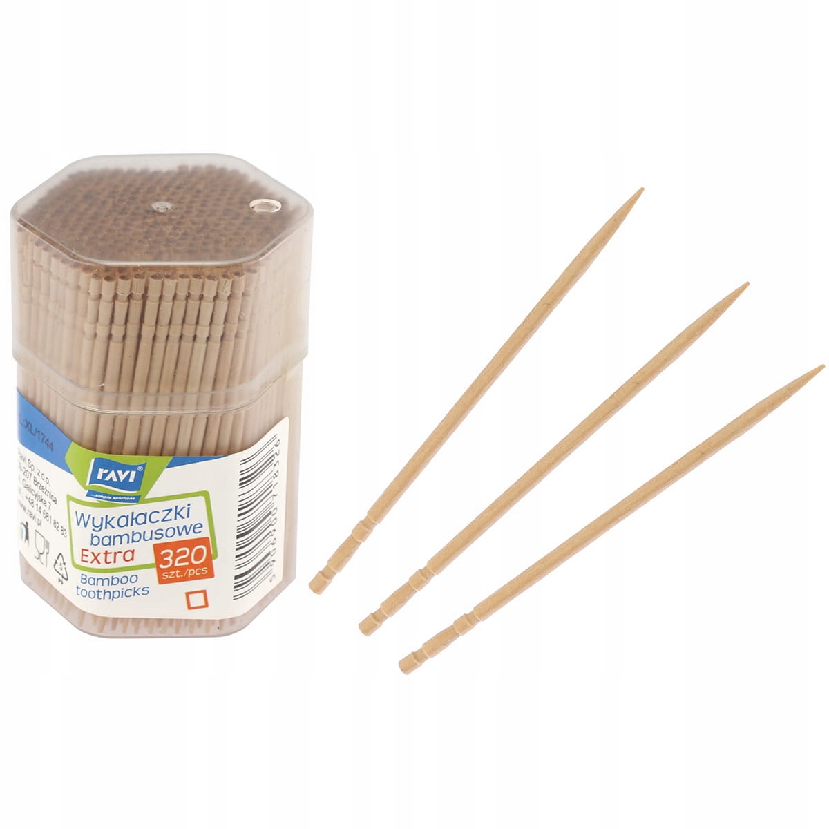 Wykałaczki bambusowe EXTRA 320 szt.