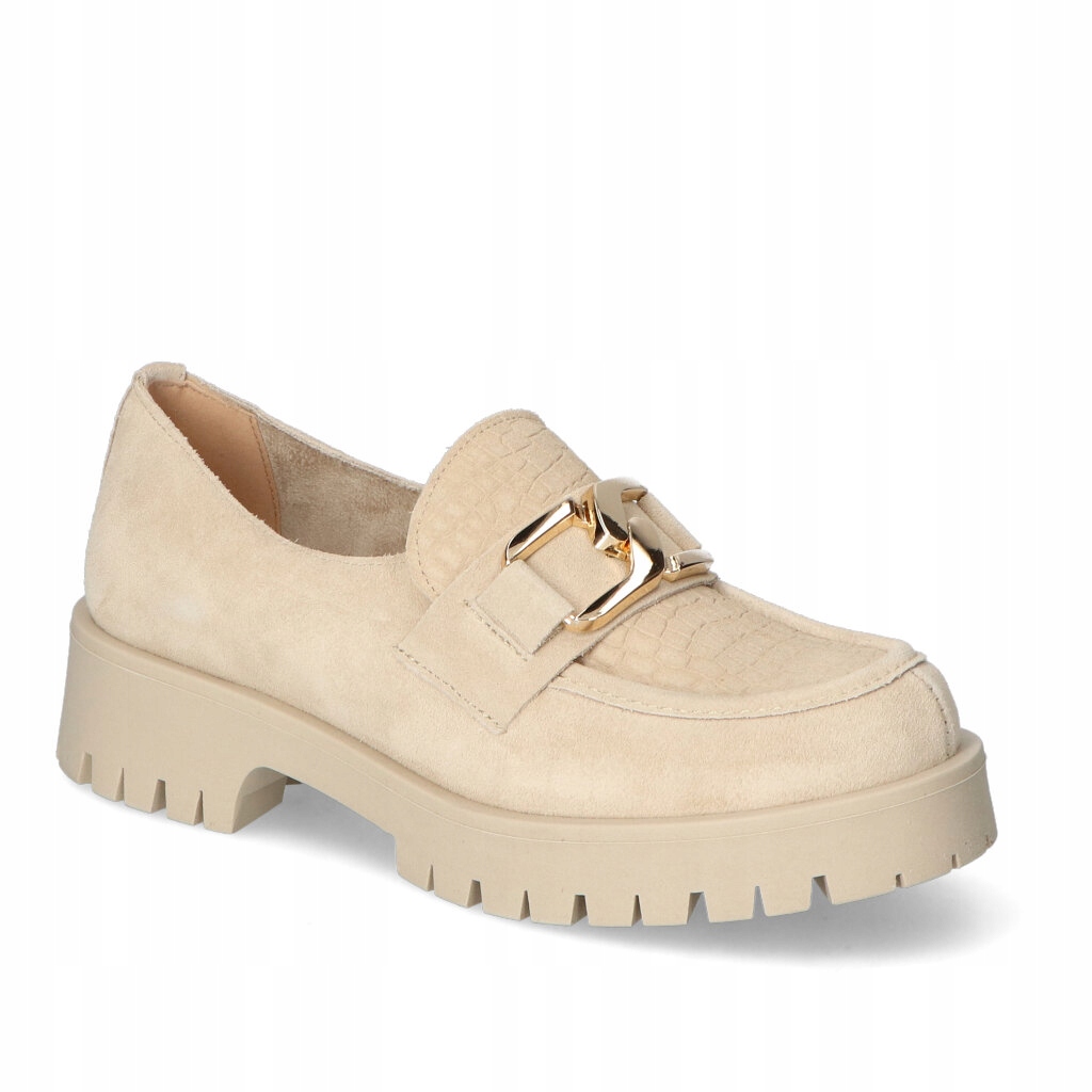 Mokasíny Lemar 20089 Béžová Semiš