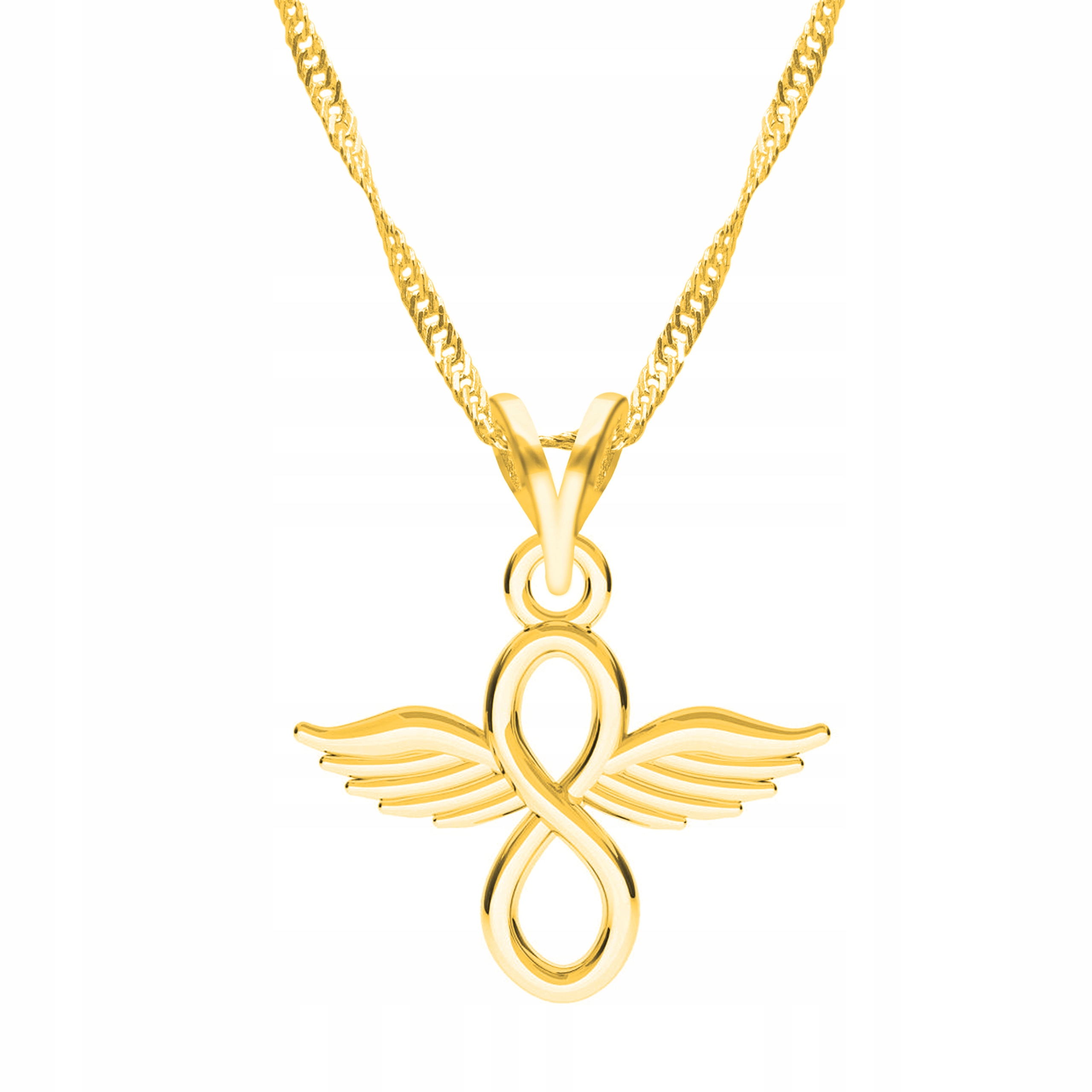 Řetízek zlatý náhrdelník 925 Nekonečno