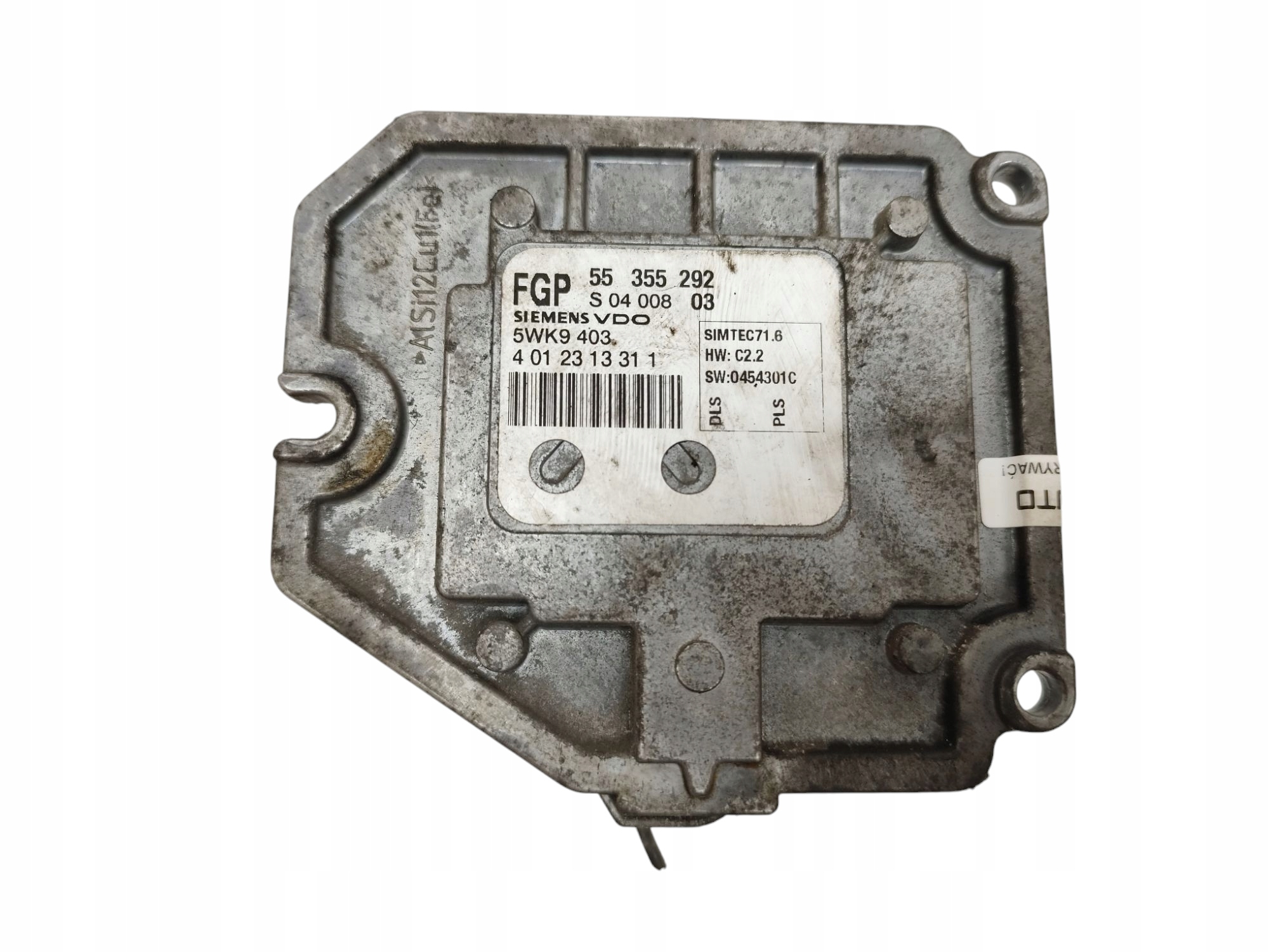 computer control unit of the engine SAAB 9-3 II (2002-2007) 1.8 16V 122KM 55355292
