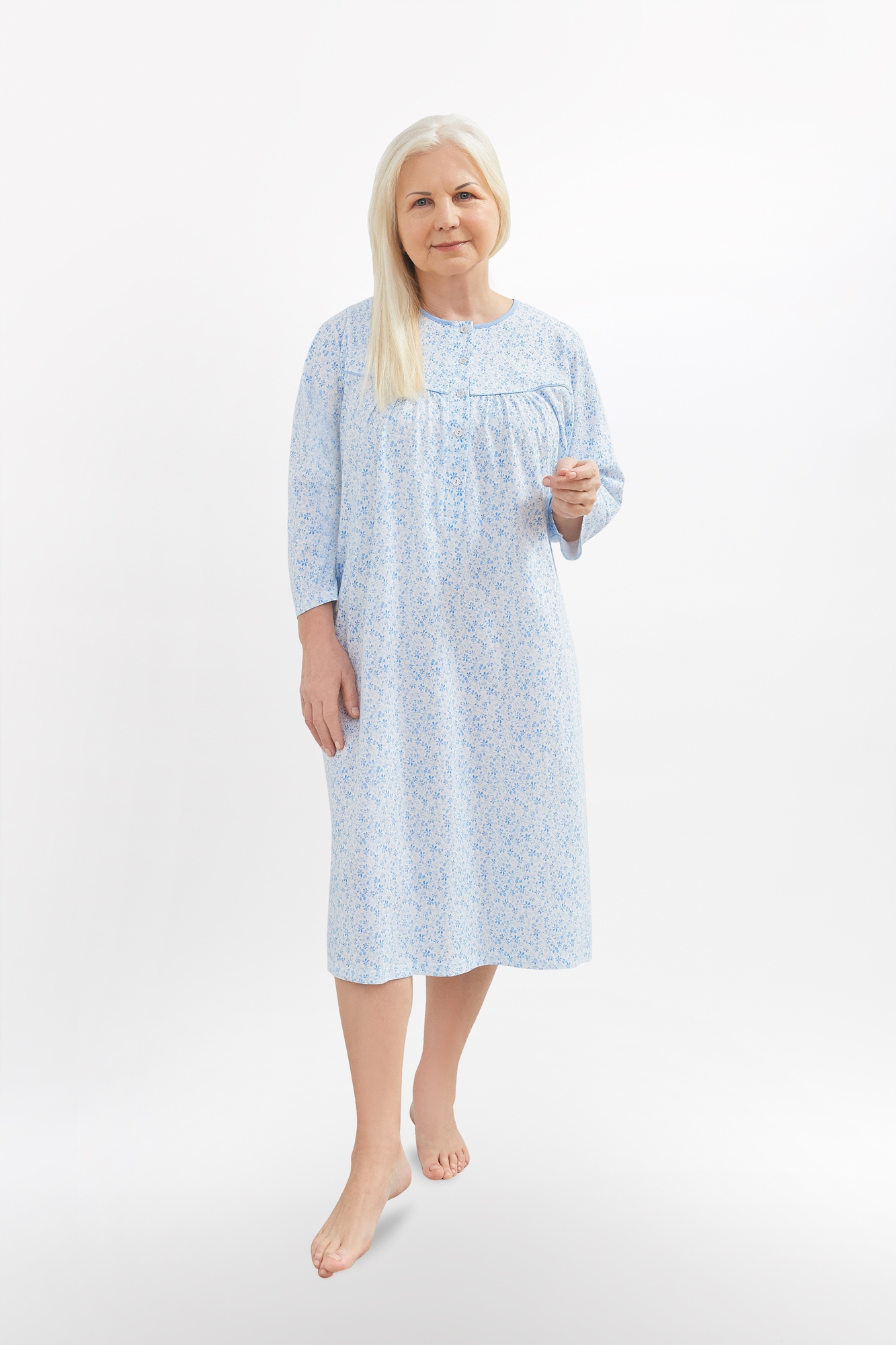 

Koszula nocna rozpinana damska dla Seniorki new