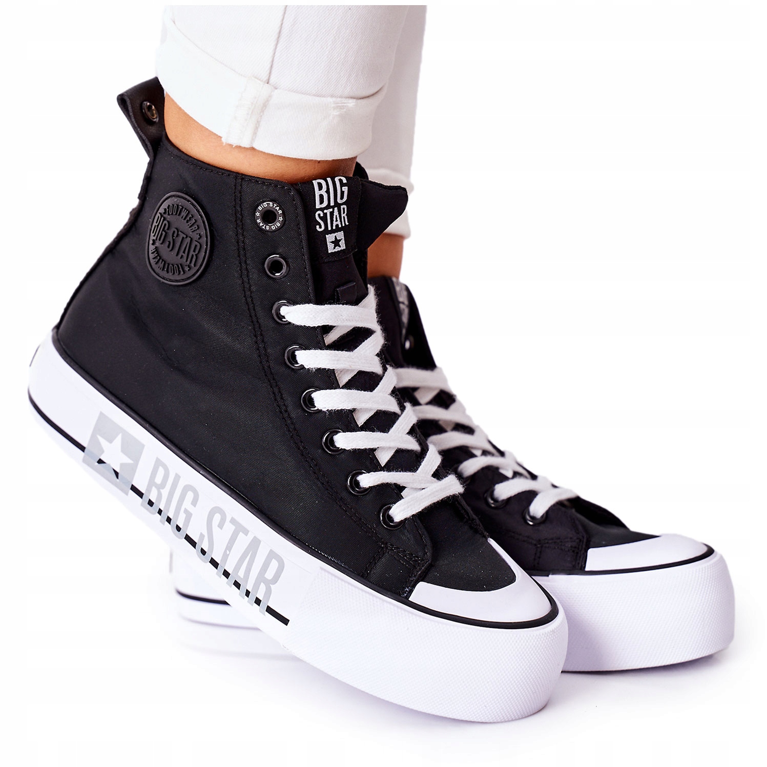 

Wysokie Trampki Big Star II274012 Czarne 36