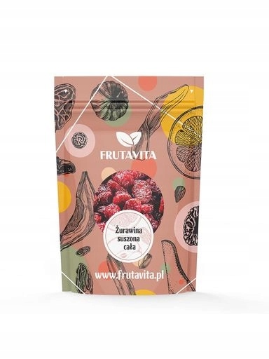 2x Frutavita Sušené brusinky celé plody 1000 g