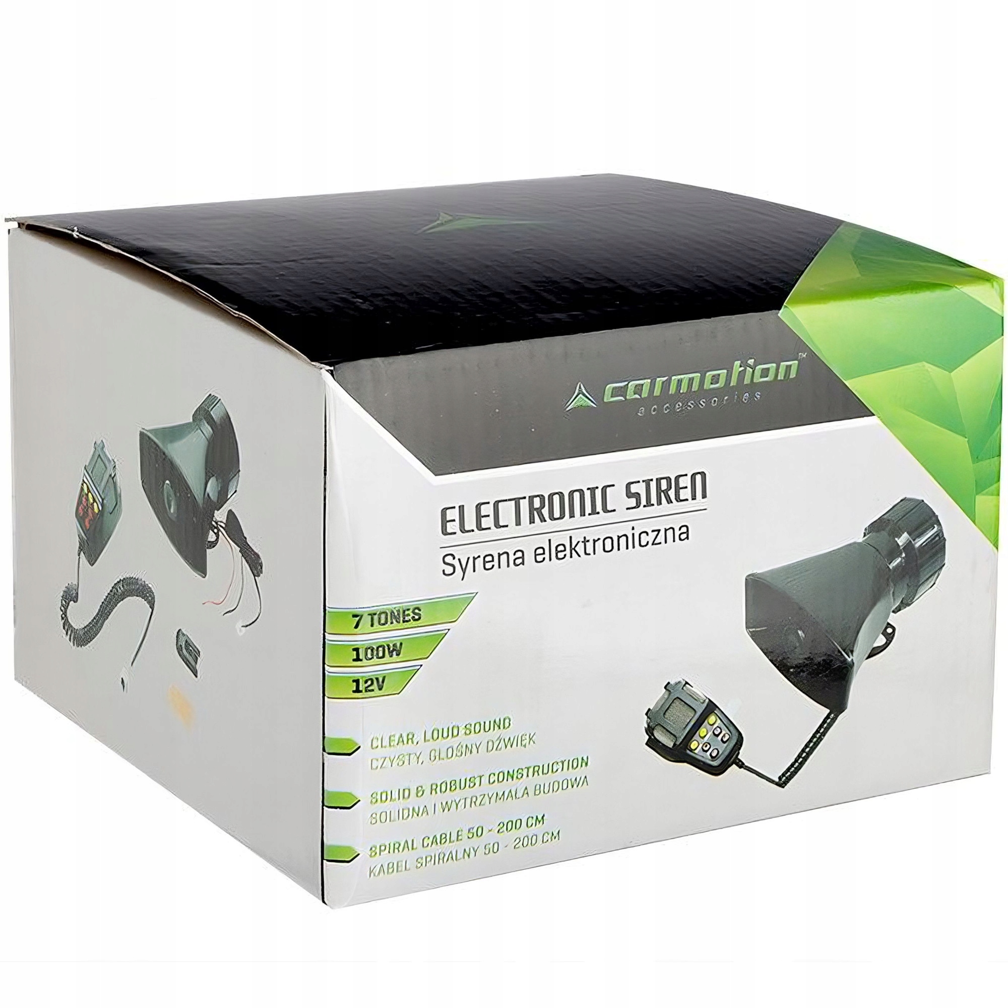 SYRENA ALARMOWA MEGAFON 7-TONOWA 12V 100W REKLAMA Producent części Inny