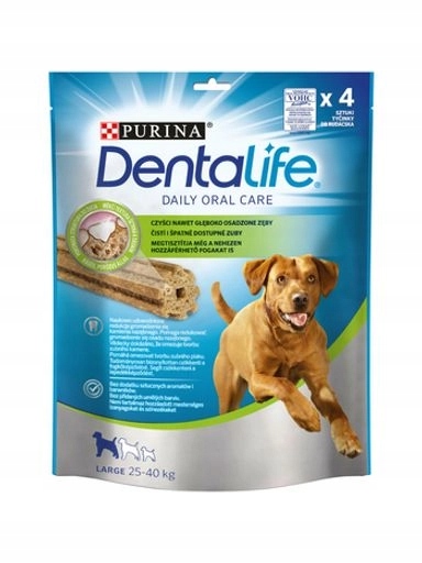 5 x Zubní pamlsky pro psy Dentalife Large 4 ks 142 g