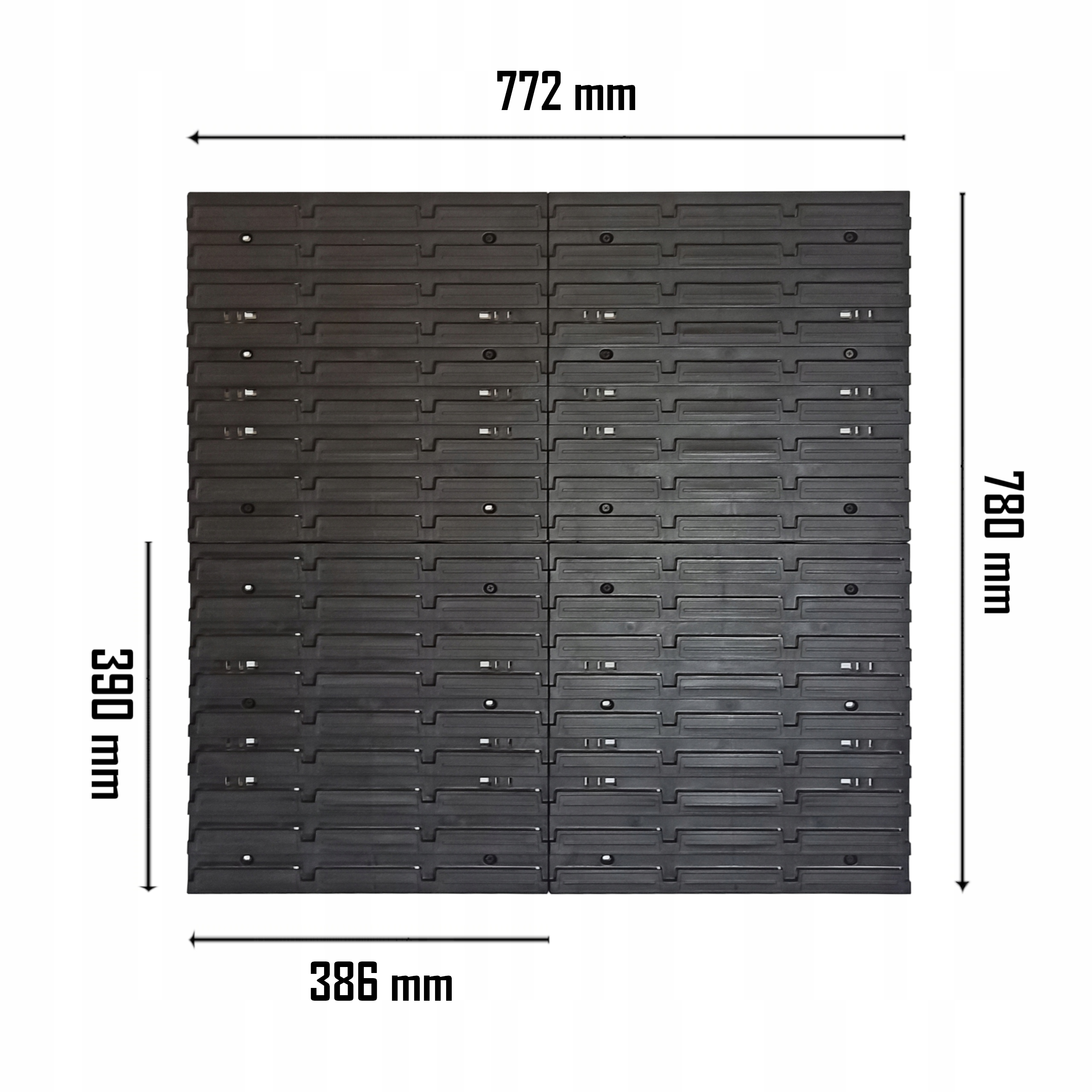 TABLICA NARZĘDZIOWA ŚCIANKA 78x78 cm 60 kuwet Kod producenta NTBNP3X2