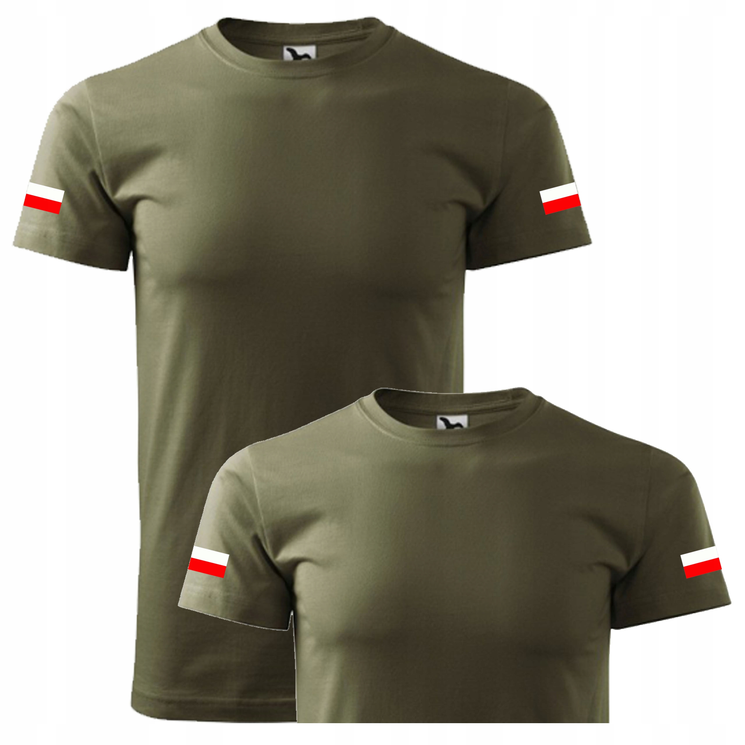 KOSZULKA WOJSKOWA WOT MON KHAKI + FLAGA POLSKI - Basic - 12191820047 -  Allegro.pl