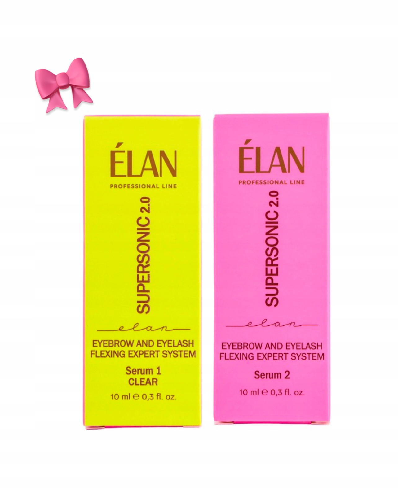 Elan Supersonic Serum 1 (clear) Serum 2 sada laminace obočí lifting řas