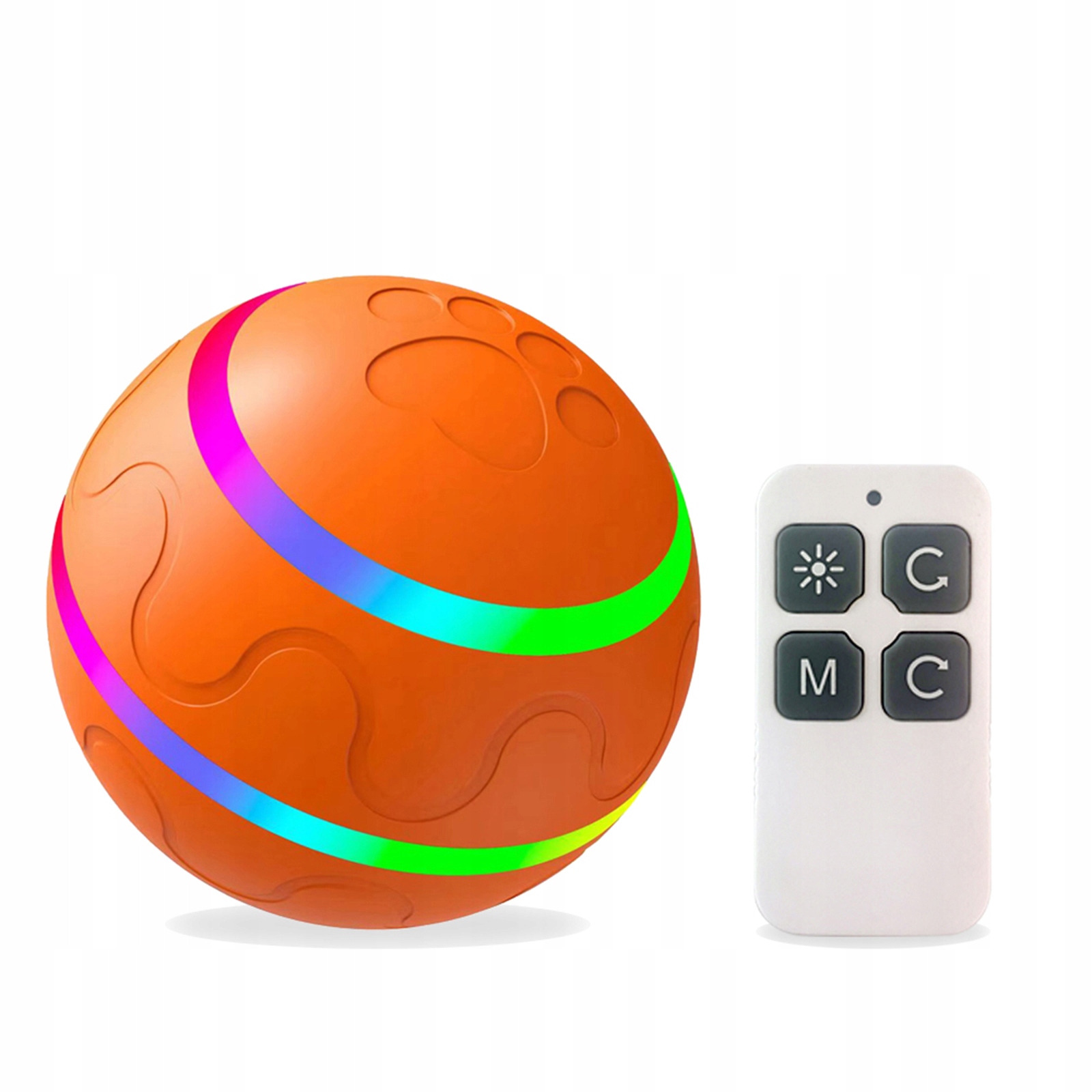 Míček pro psy Led Usb Dálkové Ovládání Interaktivní Pohyblivý
