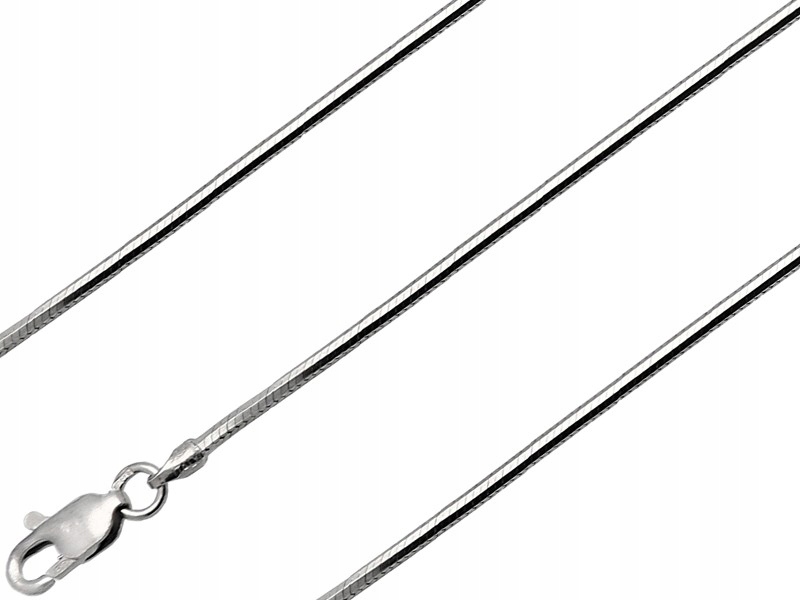 

Bransoletka Żmijka Rodowana 19CM 1,7MM Srebro 925
