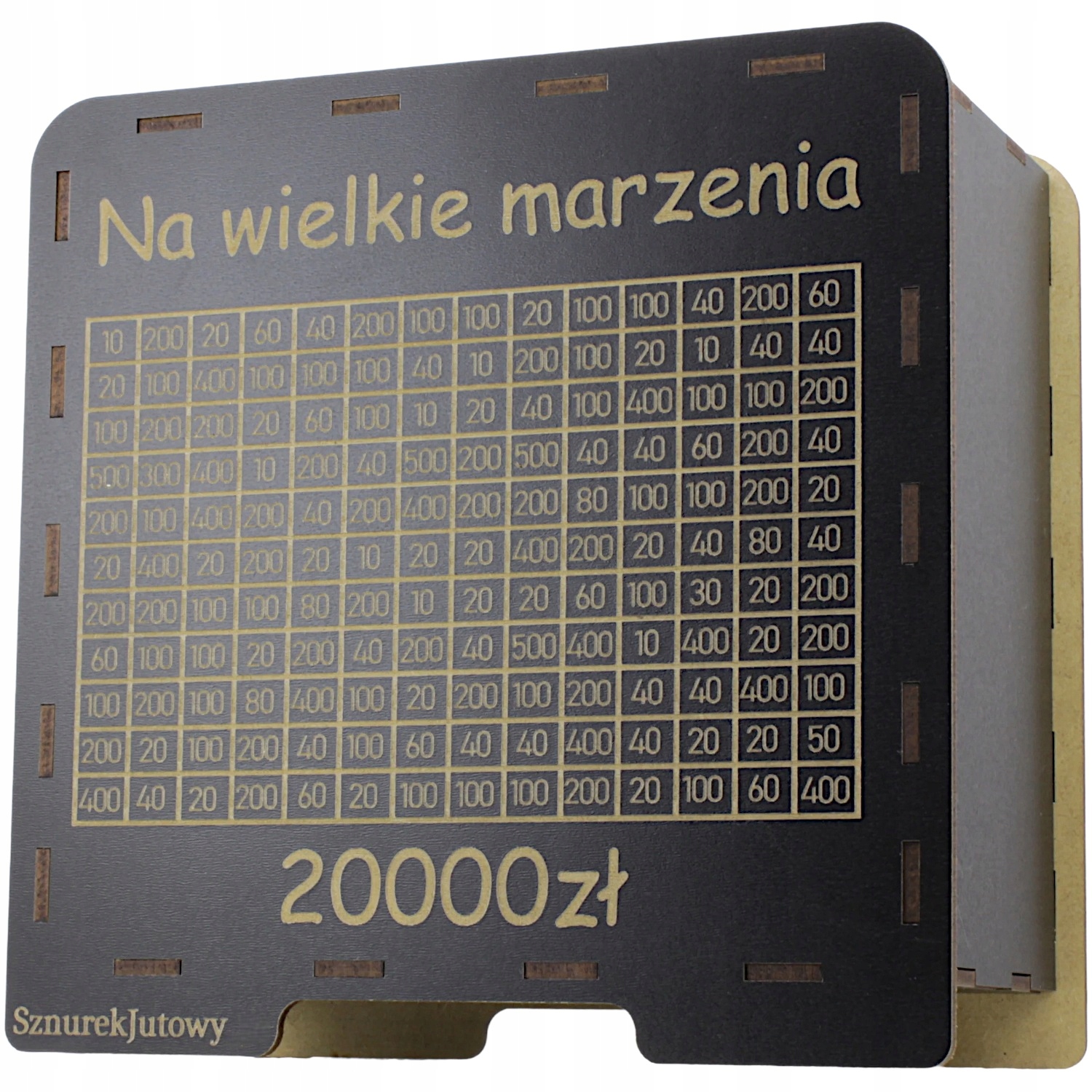 Pokladnička Velká Černá Vykreslená Výzva dárek Cíl Pro velké sny