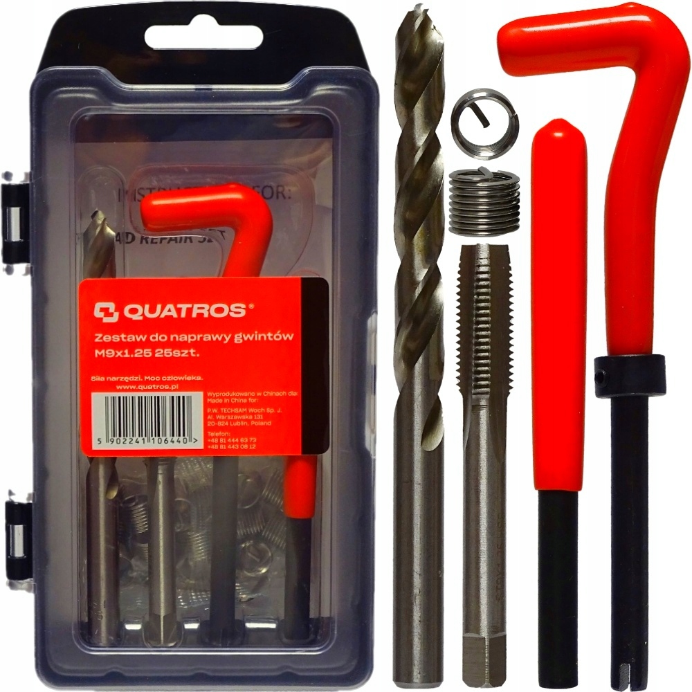 ZESTAW DO NAPRAWY GWINTÓW M12x1.5 HELICOIL