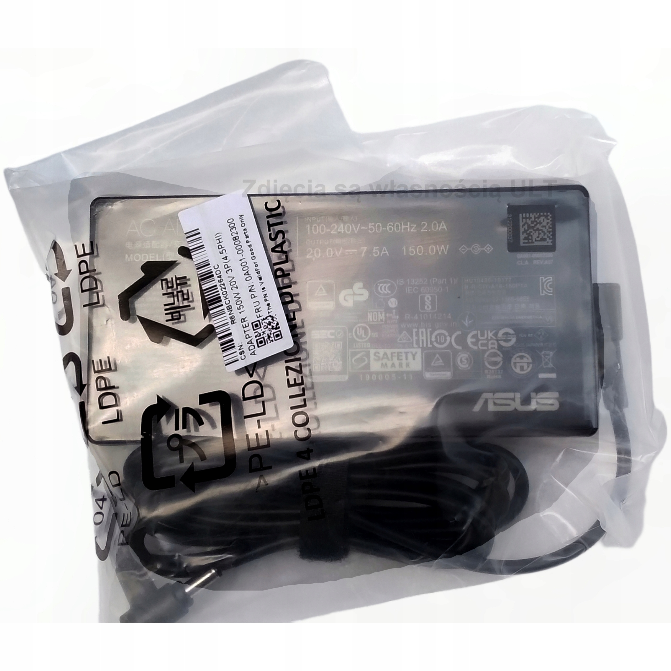 zasilacz ładowarka Asus 150W A18-150P1A Vivobook X571G F571 UX535L UX535q