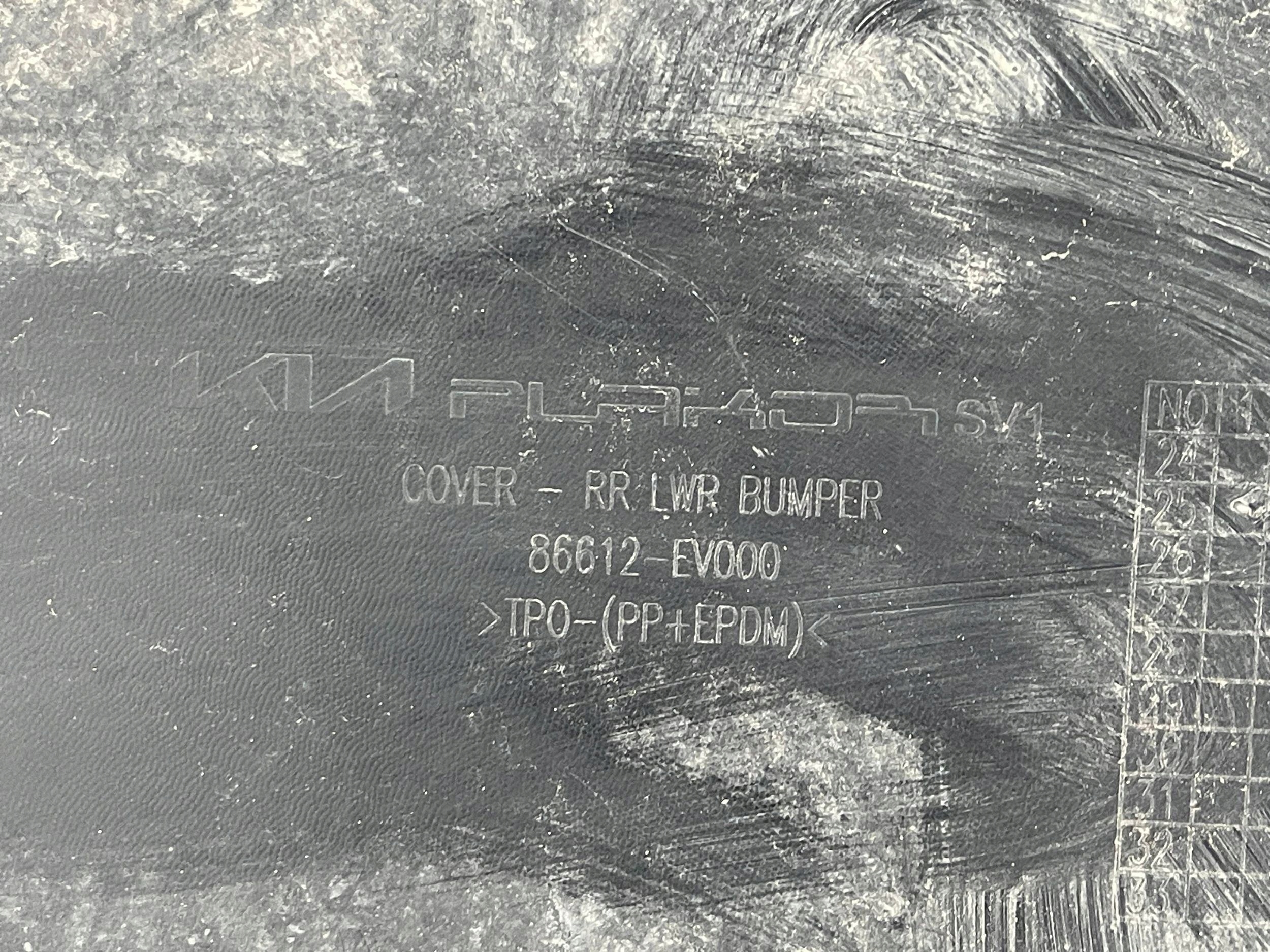 bumper rear part rear corner KIA EV3 24- 86612-EV000