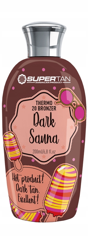 SuperTan Dark Sauna 20x Bronzer tingle hot lotion otepľovací