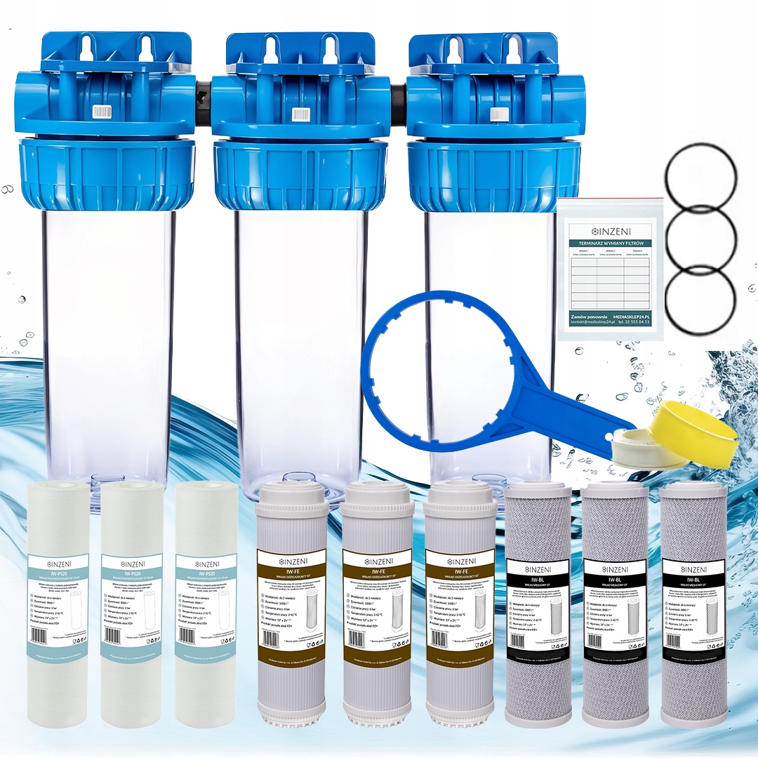 Vodní filtr Inzeni na železo ve vodě 3/4 palců na celý dům