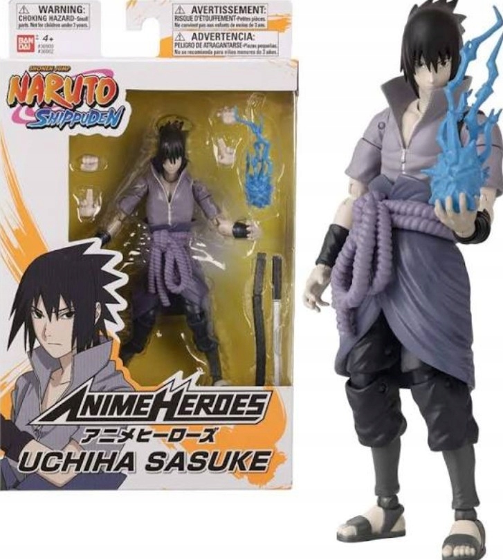 Naruto Figurka Uchiha Sasuke Anime Heroes 17 cm Bandai
