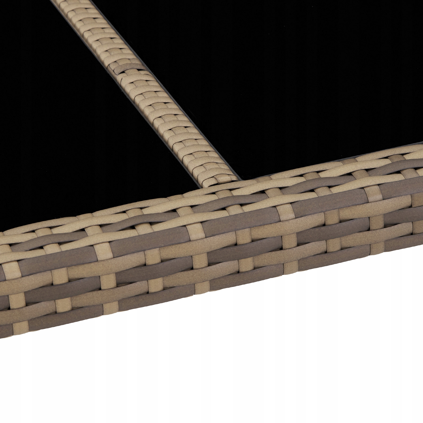 Meble ogrodowe technorattan 6+1+pokrowiec Materiał dominujący technorattan