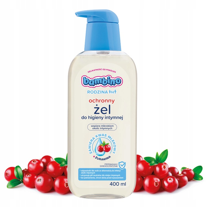 Żel do higieny intymnej BAMBINO RODZINA Żurawina