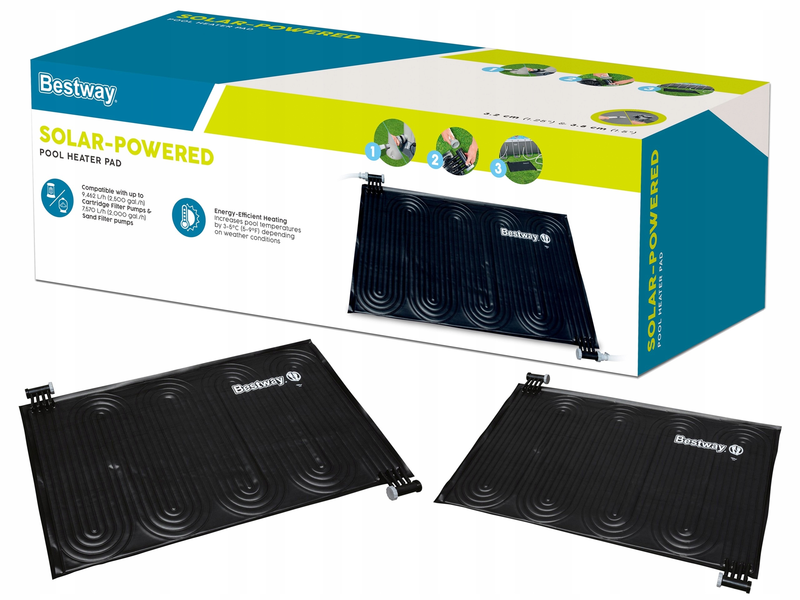podgrzewacz wody Basenowa Mata Solarna Bestway 171/110 cm Podgrzewanie Wody