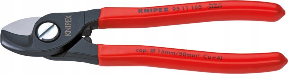 Nůžky na kabely s černou hlavou 165 mm 95 11 165 Knipex