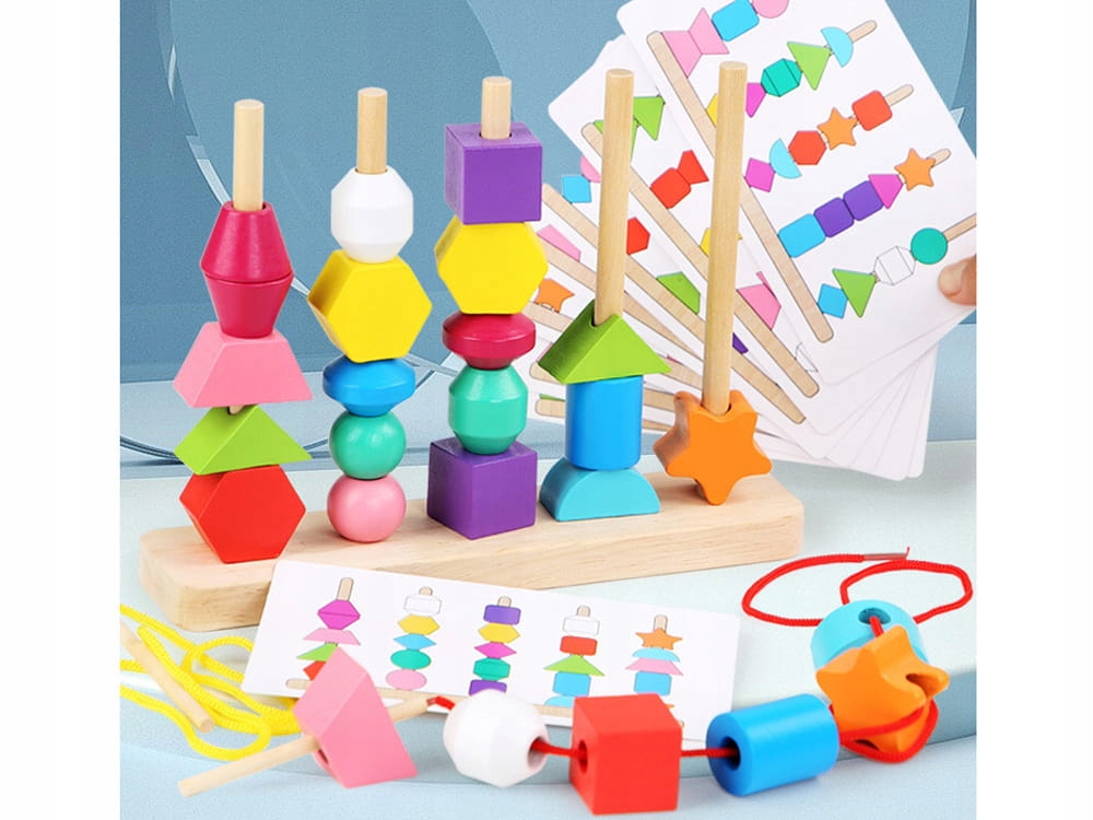 Klocki drewniane 25 elementów edukacyjna układanka ZA4758 EAN (GTIN) 5905258526102