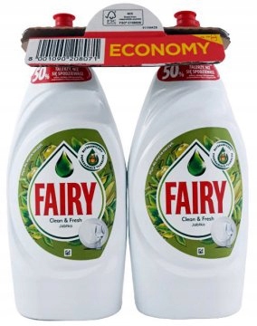 

Płyn do mycia naczyń Fairy 900ml duo Jabłko 2 szt.