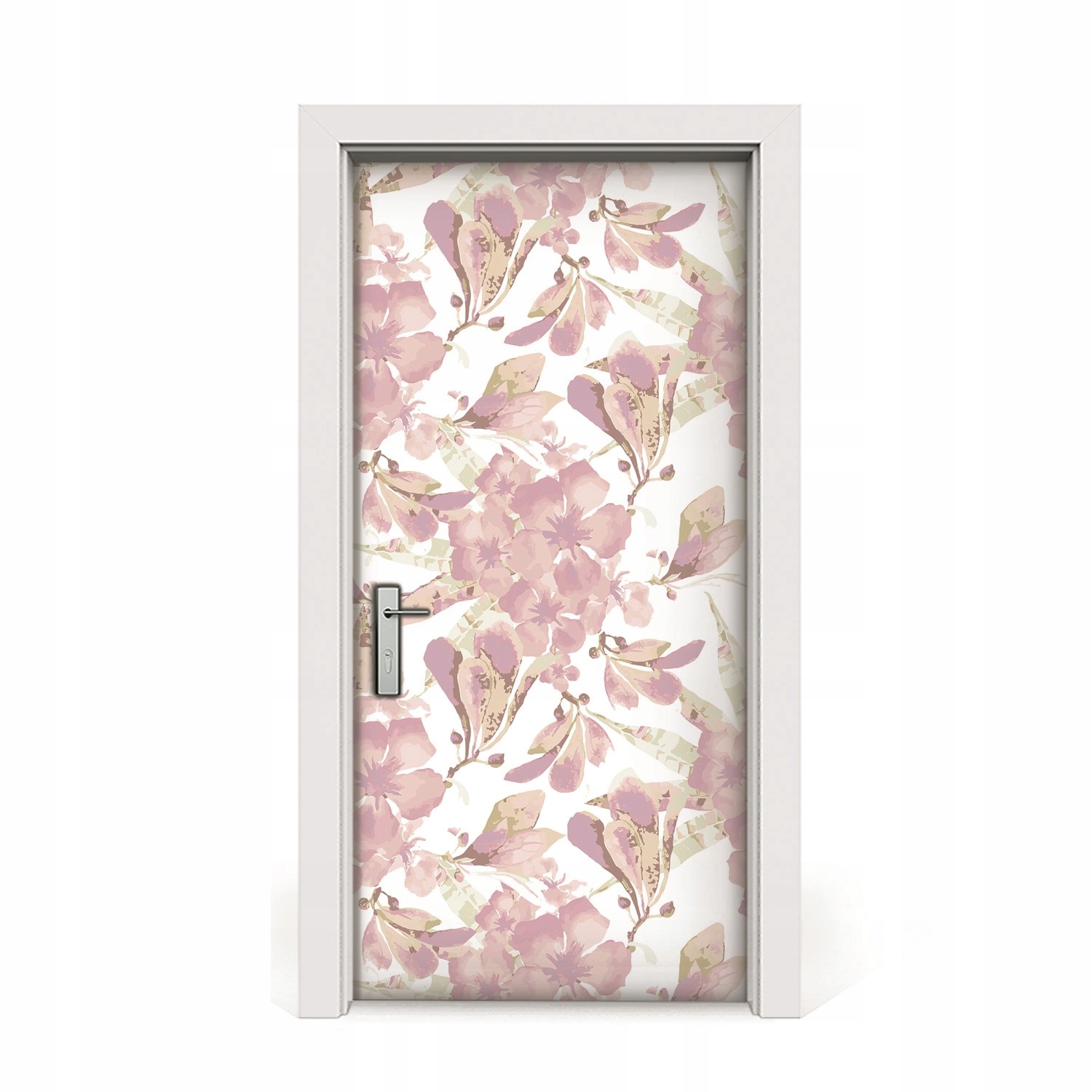 

Naklejka na drzwi Hibiskus blady róż 95x205