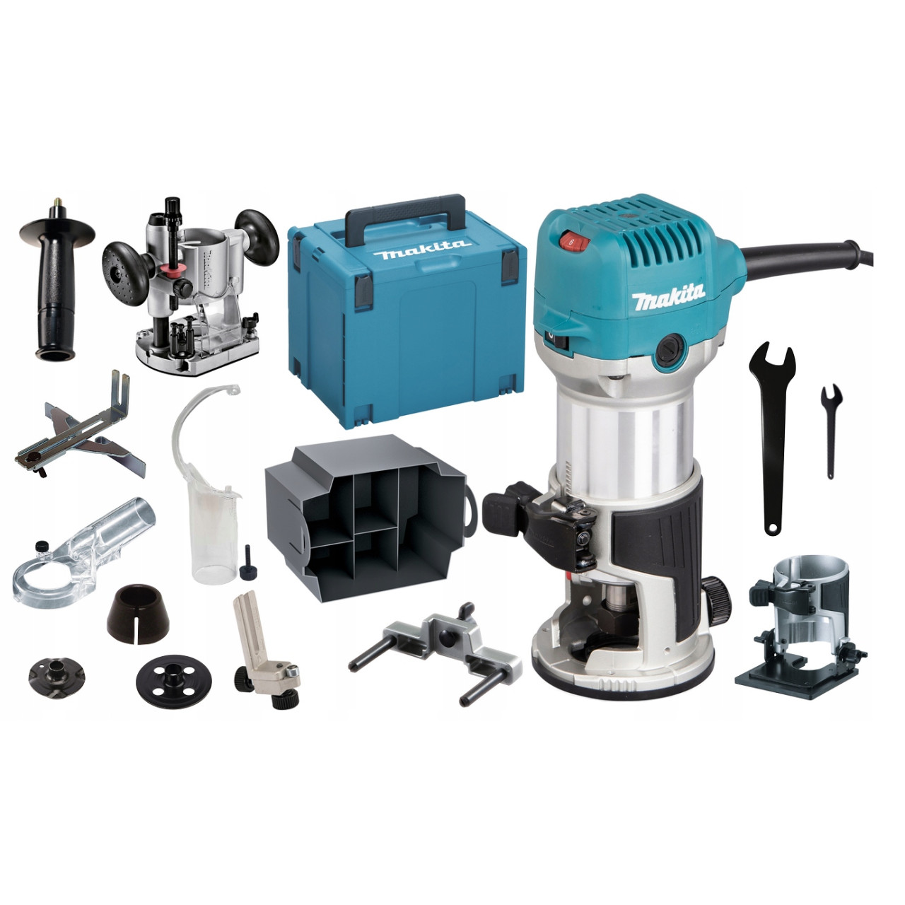 Makita Frezarka Wycinarka RT0702CX2J 710W Osprzęt -- Makita Pl --