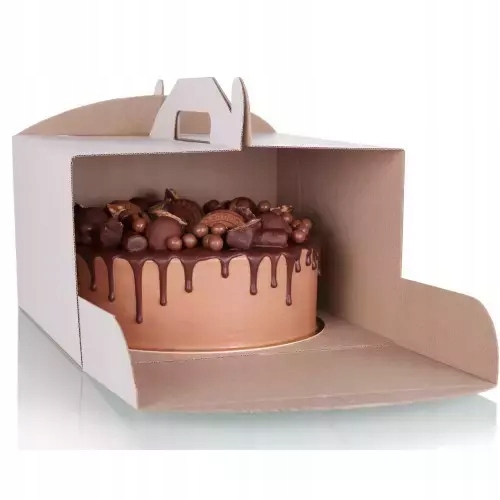 Opakowanie Karton Pudełko Na Tort 21x21x12cm 25szt