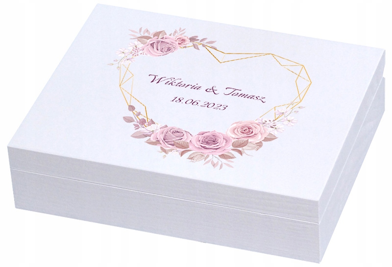 

Pudełko na obrączki grafika personalizacja U761