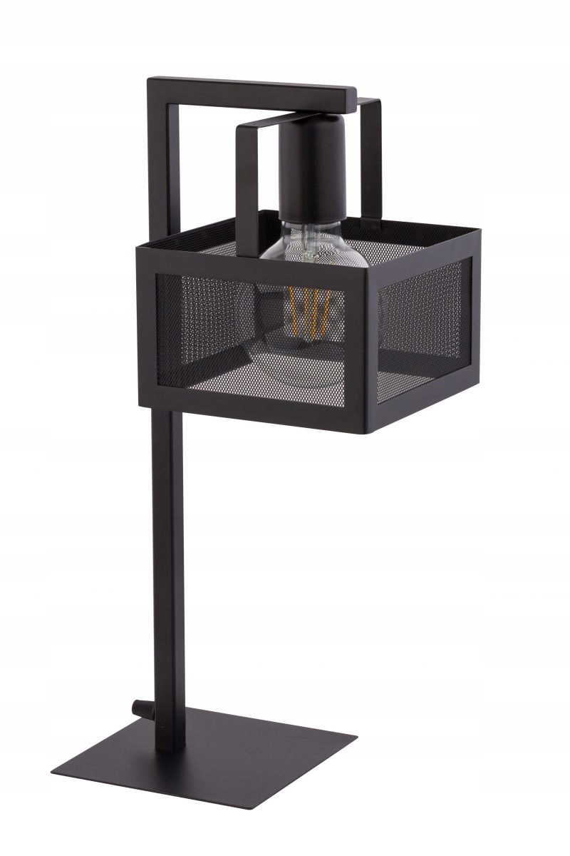 Noční lampa dekorativní, moderní černá, industriální, do obývacího pokoje Sigma