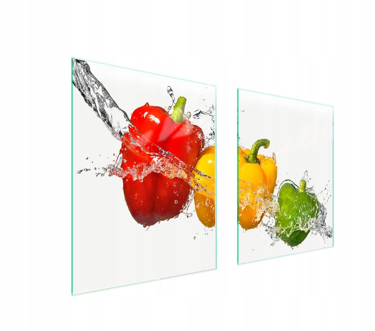 Skleněná ochranná deska na sporák 85x52 Paprika sklo Indukce 7v1