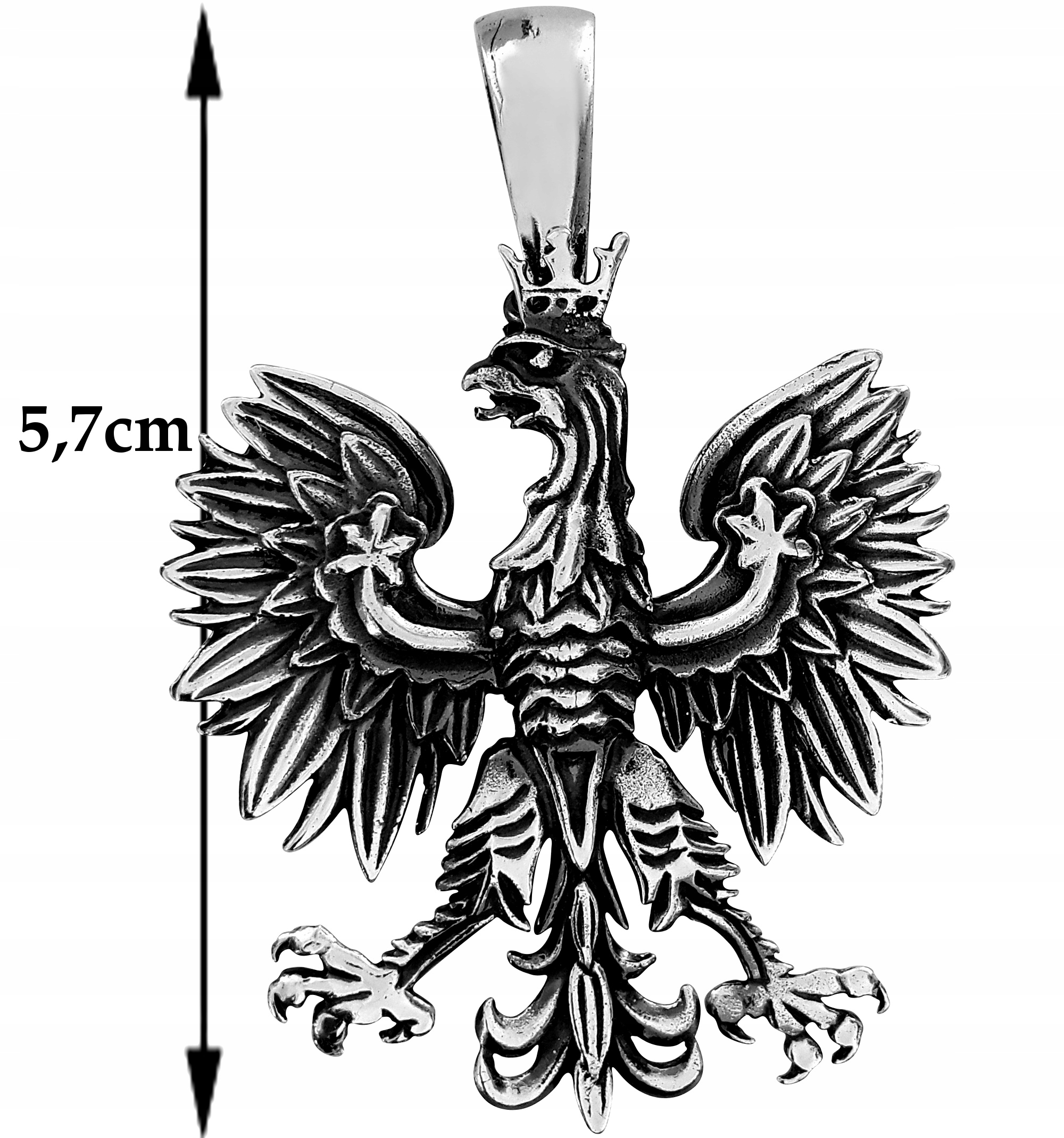 312 Velký Přívěsek Polský Orel Ze Stříbra 925 Orel