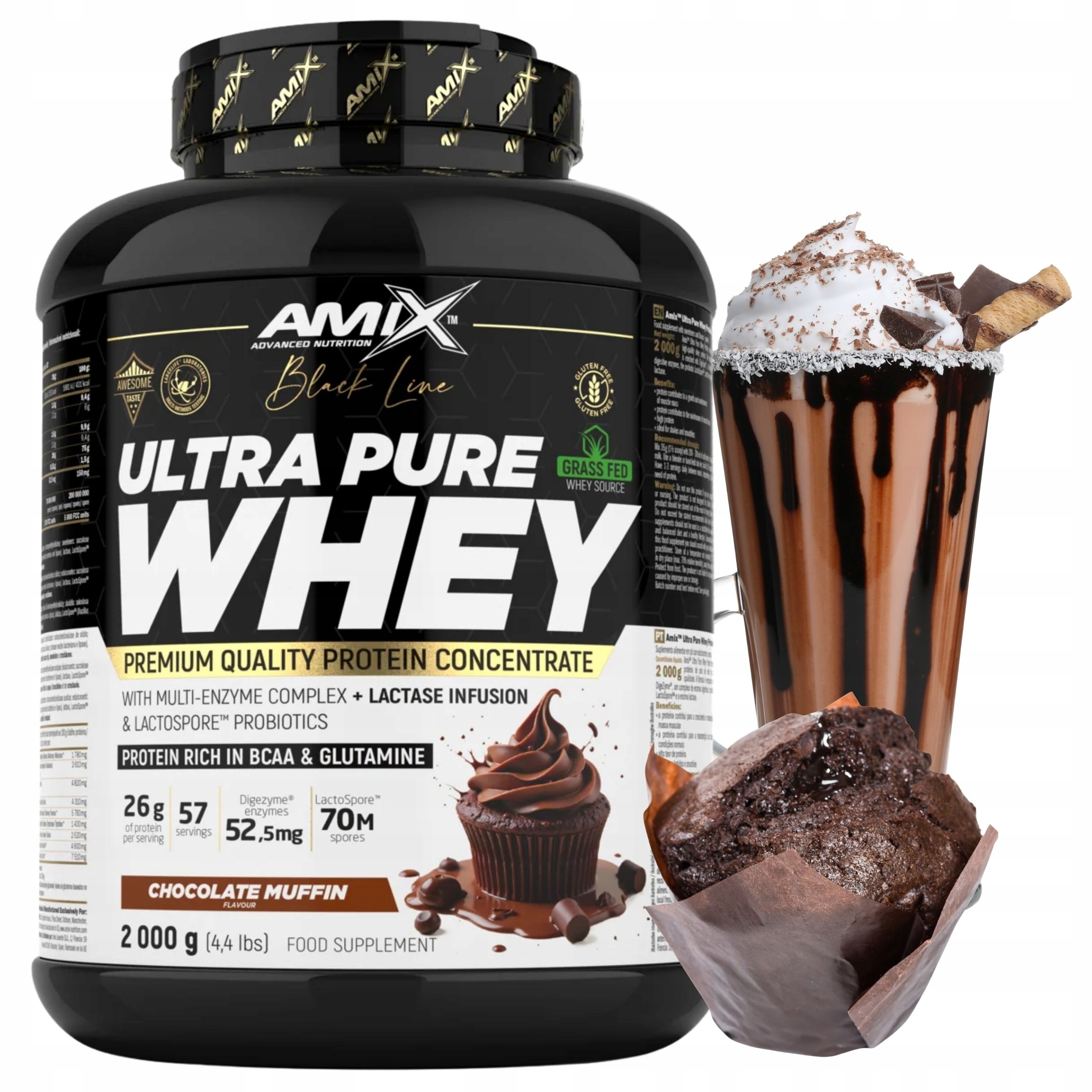 Syrovátkový Koncentrát Wpc Ultra Pure Whey Čokoládový protein 2000 g