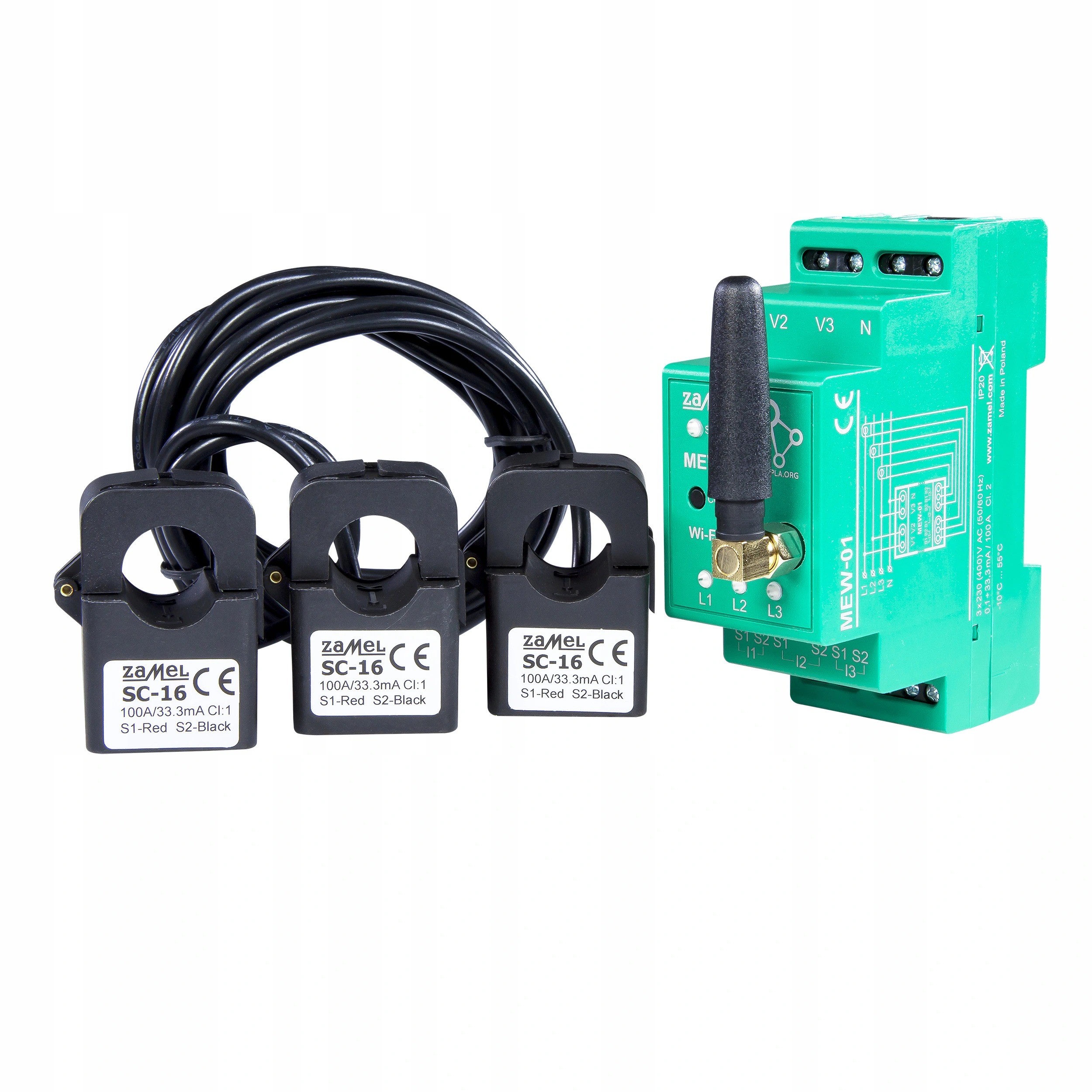 

Monitor Energii Elektrycznej 3F WiFi MEW-01 Zamel