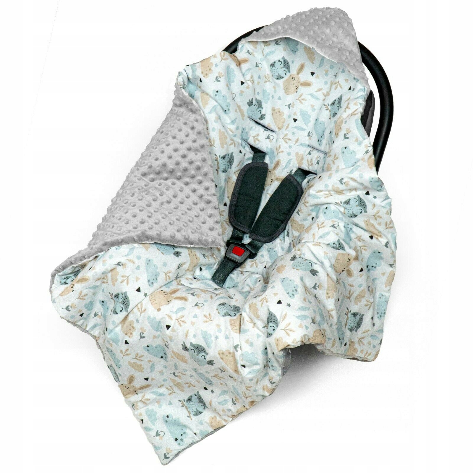 KOCYK DO FOTELIKA OTULACZ BAWEŁNA MINKY 90X90 Bohater brak