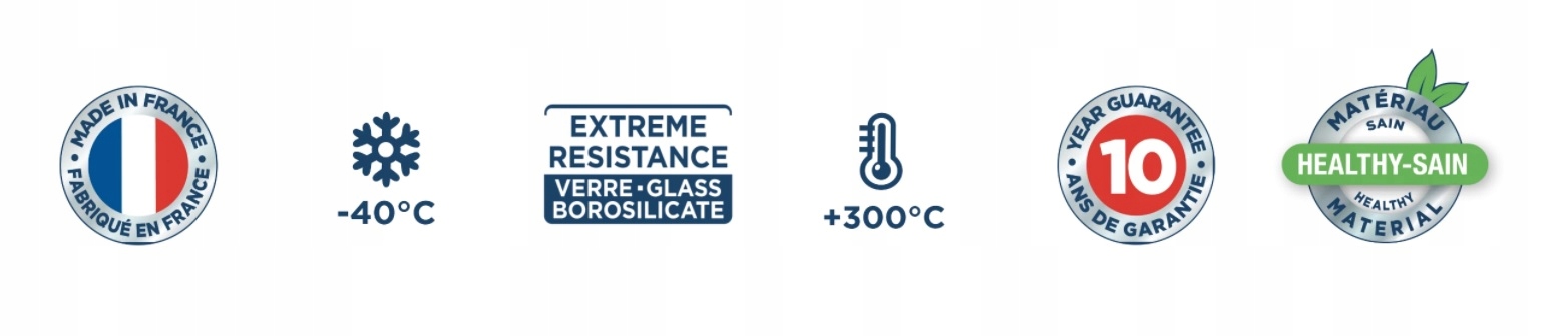 Zestaw 3 x NACZYNIE ŻAROODPORNE OKRĄGŁE PYREX Linia Essentials