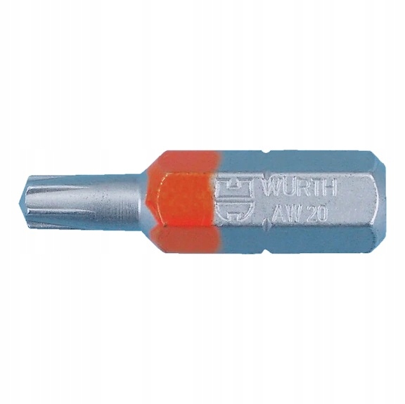 

Wurth Bit AW20 25mm Czerwony Do Wkrętów Assy, Grot